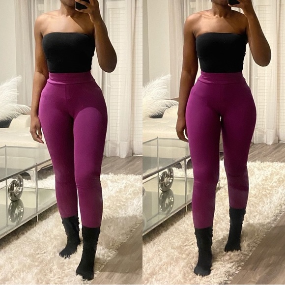 ASOS Pants - Purple Deep Waistband Leggings